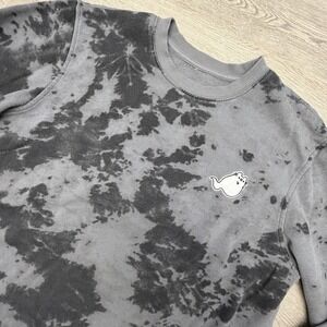 Pusheen Box Women's Tie-Dye Pullover Sweater Small Pusheen Ghost Patch